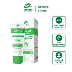 SỮA RỬA MẶT ACNEVIR SANTAFA CHIẾT XUẤT KEO ONG XANH THIÊN NHIÊN, AN TOÀN, DÀNH CHO MỌI LOẠI DA 100GR - SANTAFA