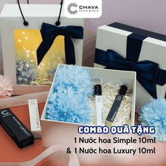 [COMBO QUÀ TẶNG] 1 NƯỚC HOA SIMPLE 10ML + 1 NƯỚC HOA LUXURY 10ML - CHAVA