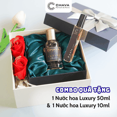 COMBO QUÀ TẶNG] 1 NƯỚC HOA LUXURY 50ML + 1 NƯỚC HOA LUXURY 10ML - CHAVA