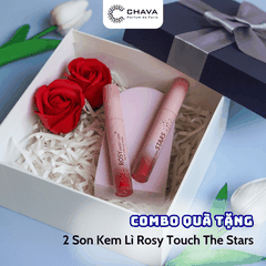 COMBO QUÀ TẶNG] 2 SON KEM LÌ TOUCH THE STARS - ROSY