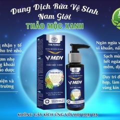 DUNG DỊCH RỬA VỆ SINH CHO NAM GIỚI VMEN 100ML-THẢO MỘC XANH