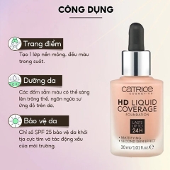 KEM NỀN CATRICE HD LIQUID CHE KHUYẾT ĐIỂM TẠO LỚP NỀN HOÀN HẢO - CATRICE