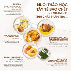 MUỐI THẢO MỘC TẨY TẾ BÀO CHẾT HỖ TRỢ GIẢM MỤN CƠ THỂ, GIẢM VIÊM NANG LÔNG FREYA COSMOS HERBAL RENEWAL BODY SCRUBS 150GR