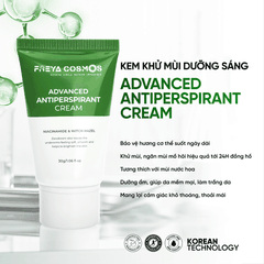 KEM KHỬ MÙI, NGĂN TIẾT MỒ HÔI & DƯỠNG SÁNG DA FREYA COSMOS ADVANCED ANTIPERSPIRANT 30G