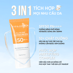 KEM CHỐNG NẮNG NÂNG TONE, KIỀM DẦU, DƯỠNG DA - FREYA COSMOS ALL IN ONE SUNSCREEN SPF50/PA++++
