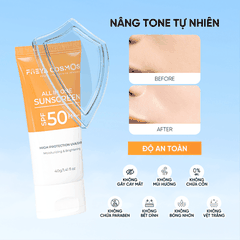 KEM CHỐNG NẮNG NÂNG TONE, KIỀM DẦU, DƯỠNG DA - FREYA COSMOS ALL IN ONE SUNSCREEN SPF50/PA++++