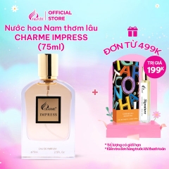 NƯỚC HOA NAM CHARME IMPRESS 75ML LƯU HƯƠNG LÂU PHONG CÁCH QUYẾN RŨ, LÔI CUỐN, NAM TÍNH, LỊCH LÃM CHÍNH HÃNG