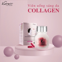 VIÊN UỐNG SÁNG DA COLLAGEN TẶNG KEM DƯỠNG DA 30G - KAWAII