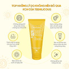 KEM CHỐNG NẮNG TEENILICIOUS SPF 50 GEL (TUÝP 75G)