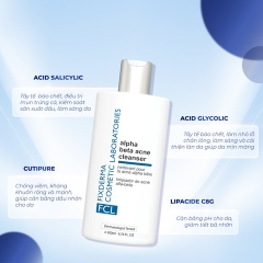 SỮA RỬA MẶT DÀNH CHO DA DẦU MỤN, KIỂM SOÁT DẦU NHỜN FCL ALPHA BETA ACNE CLEANSER - FIXDERMA TUÝP 200ML