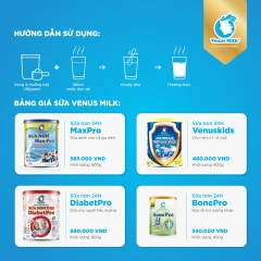 [VENUSMILK] SỮA NON 24H DINH DƯỠNG CHO GIA ĐÌNH - VENUS MILK