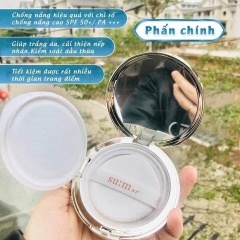 SET PHẤN NƯỚC SUM XANH KÈM 2 LÕI PHẤN CHE KHUYẾT ĐIỂM KIỀM DẦU AD575 - SU:M37