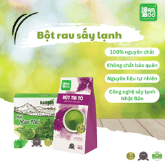 COMBO DETOX DƯỠNG DA GIẢM MỤN BỘT RAU MÁ - TÍA TÔ BAMBOO NGUYÊN CHẤT