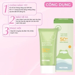 KEM CHỐNG NẮNG PHỔ RỘNG RAU MÁ PRETTYSKIN 50ML SPF50+ DƯỠNG ẨM CHỐNG NẮNG AD584