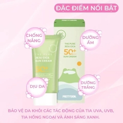 KEM CHỐNG NẮNG PHỔ RỘNG RAU MÁ PRETTYSKIN 50ML SPF50+ DƯỠNG ẨM CHỐNG NẮNG AD584