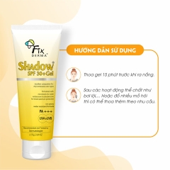 GEL CHỐNG NẮNG DÀNH CHO DA MỤN SHADOW SPF 30+ GEL - FIXDERMA TUÝP 75G