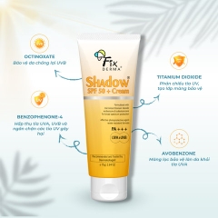 KEM CHỐNG NẮNG DƯỠNG ẨM SHADOW SPF 50+ CREAM - FIXDERMA TUÝP 75G