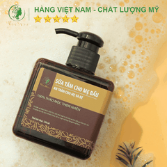 SỮA TẮM HỮU CƠ CHO MẸ DƯỠNG DA TRẮNG MỊN, NGỪA MỤN VIÊM 250ML - WONMOM