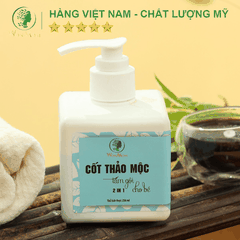 CỐT THẢO MỘC TẮM VÀ GỘI CHO BÉ, CHỐNG RÔM SẢY, DƯỠNG DA VÀ TÓC MỀM MẠI, THƠM THO WONMOM 250ML