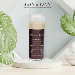 TINH CHẤT DƯỠNG DA TRẺ HÓA THUẦN CHAY HỮU CƠ SASY N SAVY VITAMIN ENRICH REJUVENATION SERUM 50ML