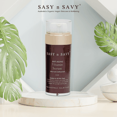 TINH CHẤT DƯỠNG DA NGĂN NGỪA LÃO HÓA THUẦN CHAY HỮU CƠ ANTI - AGING VITAMIN SERUM 50ML - SASY N SAVY