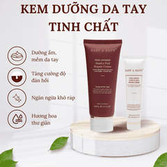 KEM DƯỠNG DA TAY TINH CHẤT HOA HỒNG VÀ OẢI HƯƠNG THUẦN CHAY HỮU CƠ ROSE LAVENDER HAND N NAIL REPAIR CRÈME - SASY N SAVY