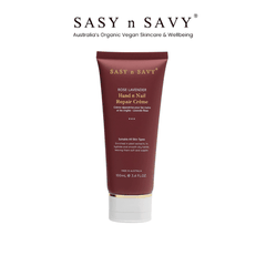 KEM DƯỠNG DA TAY TINH CHẤT HOA HỒNG VÀ OẢI HƯƠNG THUẦN CHAY HỮU CƠ ROSE LAVENDER HAND N NAIL REPAIR CRÈME - SASY N SAVY