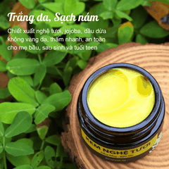 BỘ DƯỠNG TRẮNG DA, SẠCH NÁM WONMON (SERUM VITAMIN C + KEM NGHỆ TƯƠI)