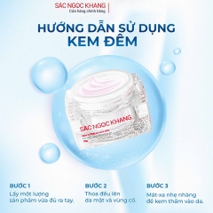 BỘ DƯỠNG DA MỜ NÁM (KEM CHỐNG NẮNG SA MẠC + SẮC NGỌC KHANG VI TẢO LỤC 60V + KEM ĐÊM 10G)- SẮC NGỌC KHANG