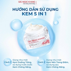 KEM DƯỠNG TRẮNG DA BAN NGÀY 5 IN 1 - NÂNG TÔNG DƯỠNG TRẮNG SẮC NGỌC KHANG
