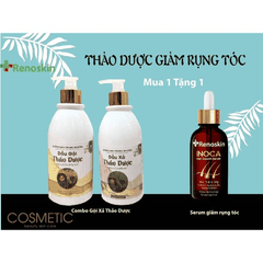 COMBO GỘI XẢ DƯỠNG SINH TẶNG SERUM GIẢM RỤNG TÓC INOCA RENOSKIN