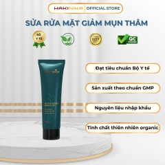 SỮA RỬA MẶT GIẢM MỤN, GIẢM THÂM SẠM, GIẢM NHỜN SẠCH SÂU HẠN CHẾ SẸO DO MỤN CHIẾT XUẤT THIÊN NHIÊN HAKINIKA- CHAI 80ML