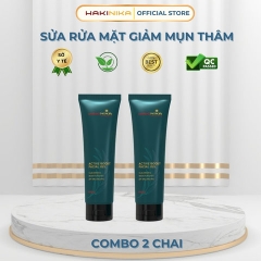 SỮA RỬA MẶT GIẢM MỤN, GIẢM THÂM SẠM, GIẢM NHỜN SẠCH SÂU HẠN CHẾ SẸO DO MỤN CHIẾT XUẤT THIÊN NHIÊN HAKINIKA- CHAI 80ML