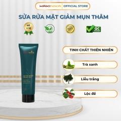 SỮA RỬA MẶT GIẢM MỤN, GIẢM THÂM SẠM, GIẢM NHỜN SẠCH SÂU HẠN CHẾ SẸO DO MỤN CHIẾT XUẤT THIÊN NHIÊN HAKINIKA- CHAI 80ML
