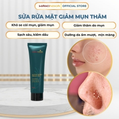 SỮA RỬA MẶT GIẢM MỤN, GIẢM THÂM SẠM, GIẢM NHỜN SẠCH SÂU HẠN CHẾ SẸO DO MỤN CHIẾT XUẤT THIÊN NHIÊN HAKINIKA- CHAI 80ML