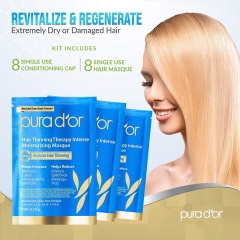 MẶT NẠ Ủ TÓC 1 HỘP 8 GÓI ORGANIC PHỤC HỒI DƯỠNG ẨM CHUYÊN SÂU CHO TÓC KHÔ XƠ PURA DOR