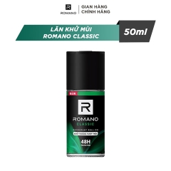 LĂN KHỬ MÙI ROMANO CLASSIC 50ML