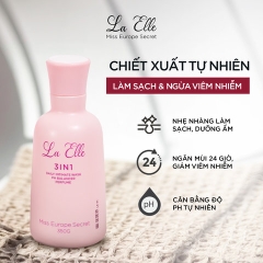 DUNG DỊCH VỆ SINH PHỤ NỮ LA ELLE 3IN1 HƯƠNG THƠM DỊU NHẸ DÒNG CAO CẤP 350G CHIẾT XUẤT TỰ NHIÊN BẰNG CÔNG NGHỆ EU-NANO HỖ TRỢ LÀM SẠCH, DƯỠNG ẨM, KHỬ MÙI, CÂN BẰNG PH