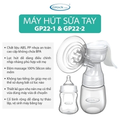 MÁY HÚT SỮA BẰNG TAY 1 BÌNH GLUCK -GP22-1 – GLUCK BABY