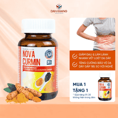 VIÊN UỐNG TINH CHẤT NGHỆ NOVACURMIN GIÚP GIẢM ĐAU DẠ DÀY - DÂN KHANG