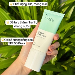 M.O.I-KEM CHỐNG NẮNG THUẦN CHAY DA BY M.O.I VEGAN SUN MILK SPF50 PA++++ 50ML