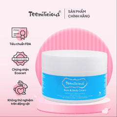 KEM DƯỠNG DA, LÀM SÁNG DA VÙNG MÔNG VÀ TOÀN THÂN - TEENILICIOUS BUM BODY CREAM (100G)