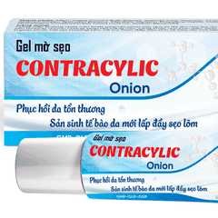 GEL MỜ SẸO CONTRACYLIC ONION 10G GIÚP MAU LIỀN SẸO, SÁNG DA - BIDOPHARMA USA