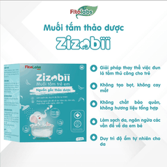 MUỐI TẮM THẢO DƯỢC ZIZOBII FITOLABS KHÁNG KHUẨN, DƯỠNG ẨM HỘP 20 GÓI