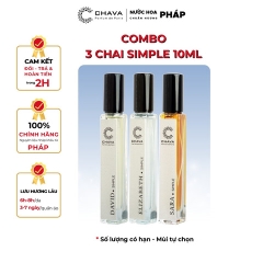 COMBO 3 CHAI NƯỚC HOA SIMPLE 10ML BẤT KỲ - CHAVA