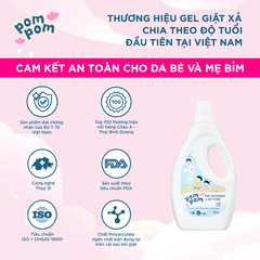 2 THÙNG 8 CHAI 1.6L] - DÀNH CHO BÉ SƠ SINH - GEL GIẶT XẢ ĐẬM ĐẶC 2IN1