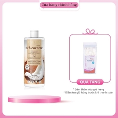 [ TẶNG 1 HỘP TĂM RĂNG ] NƯỚC TẨY TRANG RICH COCONUT DƯỠNG ẨM TINH DẦU DỪA 2 TÁC ĐỘNG 500ML- EVELINE