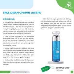 KEM FACE DƯỠNG TRẮNG DA OPTIMUS LUX SPA 40ML