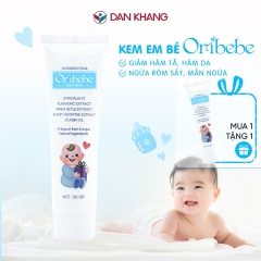 KEM DƯỠNG ẨM DA NGĂN NGỪA RÔM SẨY VÀ HĂM TẢ EM BÉ ORIBEBE 30G