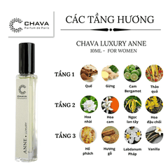 NƯỚC HOA MINI LUXURY ANNE 10ML - CHAVA